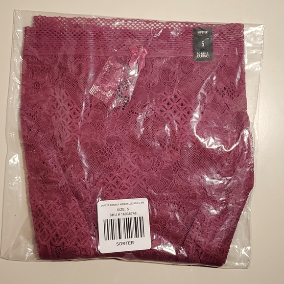 ❤️NWT VINTAGE TORRID PANTY - FLORAL LACE SEMI-SHEER HIPSTER - PLUS SIZE 5X - Picture 4 of 9